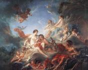 弗朗索瓦 布歇 : 伏尔坎向维纳斯展示给埃涅阿斯的武器